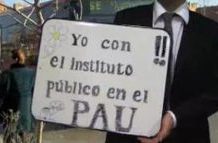 Campaña para exigir un instituto público en el PAU de Vallecas
