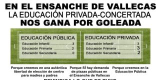 Octavilla campaña por instituto y CEIP J. Echegaray en el PAU de Vallecas