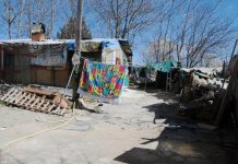 Desalojados habitantes de Santa Catalina La infravivienda objeto de la polémica.