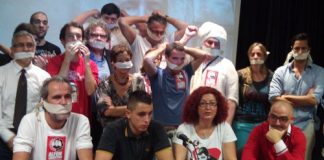 Rueda de prensa en el Ateneo de Madrid organizada por la “Plataforma por la libertad de Alfon”. /FOTO: Jesús Arguedas