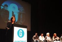 Presentación de Ganemos Madrid en el Círculo de Bellas Artes. /Foto: J.A.