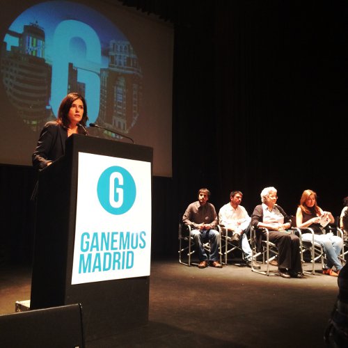 Presentación de Ganemos Madrid en el Círculo de Bellas Artes. /Foto: J.A.