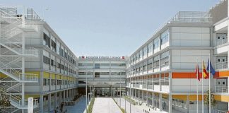 Entrada al Hospital Infanta Leonor. /Madrid Salud