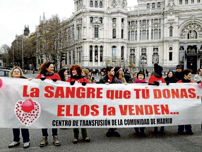 os trabajadores llevan un año haciendo visible este feo asunto. /ADECETMA Madrid