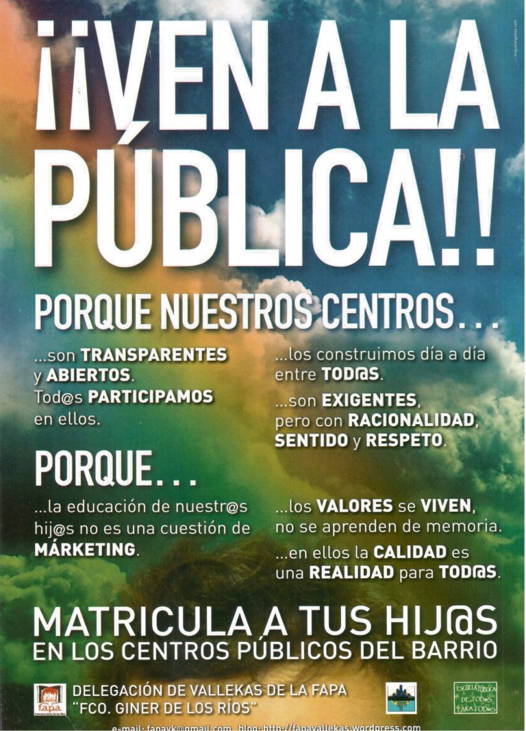 ¡Ven a la pública!