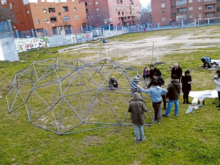 Acondicionando el espacio.