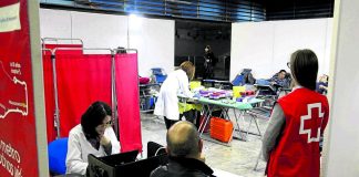 Donación de sangre en el Metro en 2012.