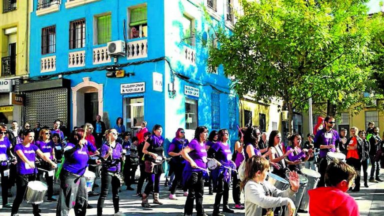 El 14 de noviembre hubo una gran batucada en Puente de Vallecas.