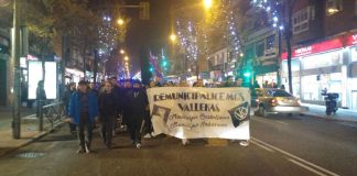 Manifestación por la re-municipalización de Vallecas.