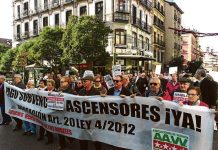 La CAM no solucionará el problema de las ayudas a la rehabilitación Las protestas de vecinos afectados por este problema vienen siendo una constante desde la promulgación de la Ley 4/2012