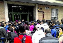 Massiel y sus dos hijas, primer desahucio del año en Villa de Vallecas El lanzamiento tuvo lugar el 14 de enero.El lanzamiento tuvo lugar el 14 de enero.