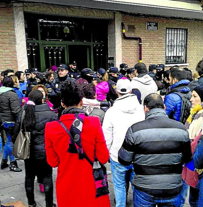 desahucio-villa-vallecas El lanzamiento tuvo lugar el 14 de enero.El lanzamiento tuvo lugar el 14 de enero.