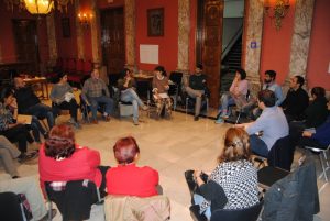 Dinámica por grupos en el taller participativo del 17 de marzo.