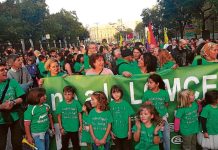 Vallecas estuvo muy presente en la movilización del 26-O.