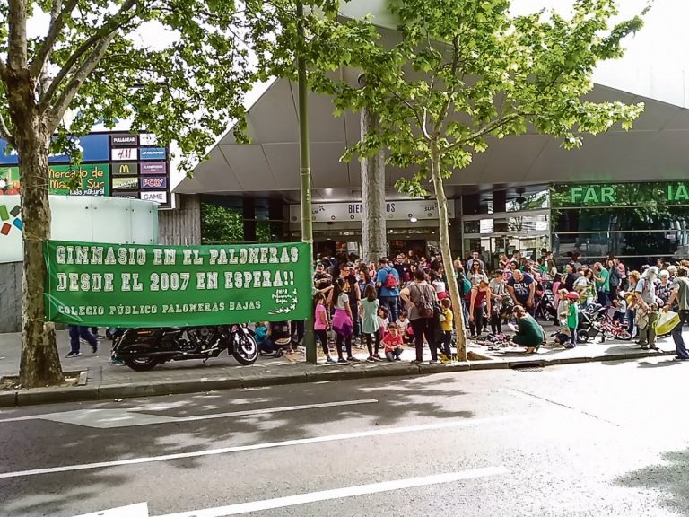 El cole llevó su reivindicación el 4 de mayo frente a la Asamblea de Madrid.