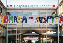 Abraza tu Hospital Infanta Leonor" en mayo de 2013.