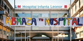 Abraza tu Hospital Infanta Leonor" en mayo de 2013.