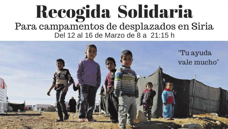 Recogida solidaria con Siria en el IES Palomeras Vallecas