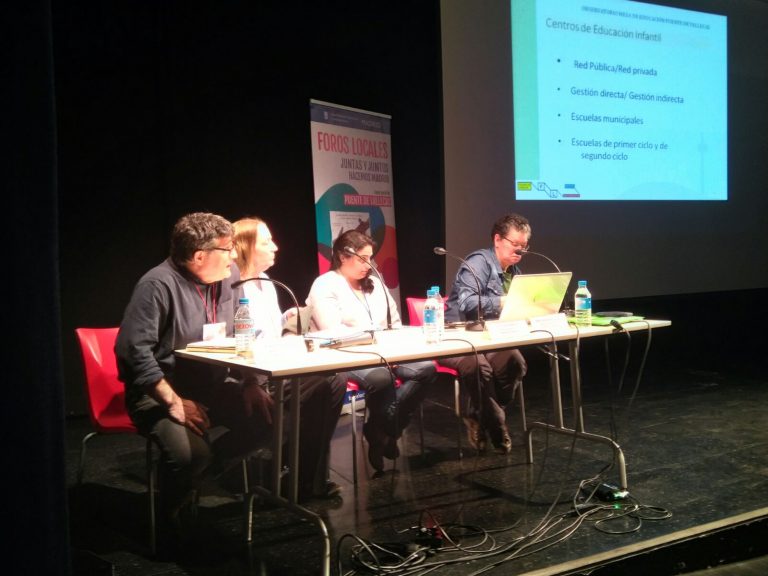 El evento fue organizado por la Mesa de Educación del Foro Local de Puente de Vallecas.