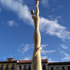 escultura «El pueblo español tiene un camino que conduce a una estrella» de Alberto Sánchez