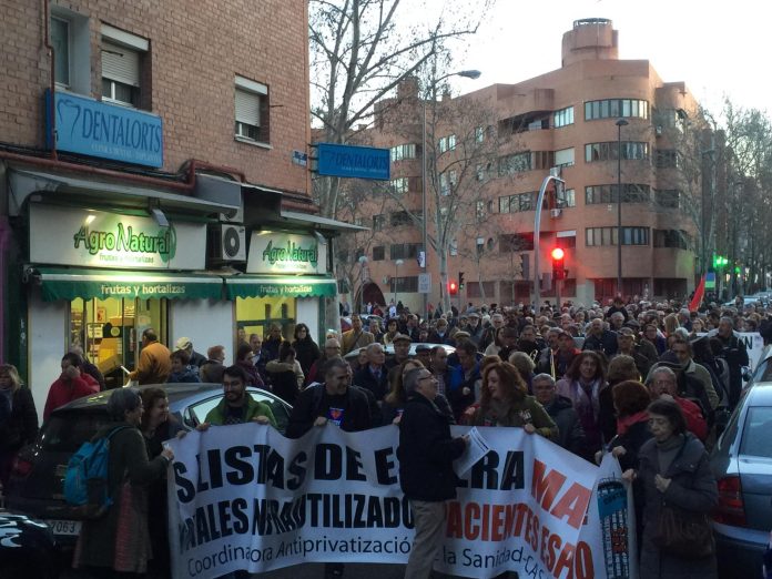Manifestación Sanidad Vallecana