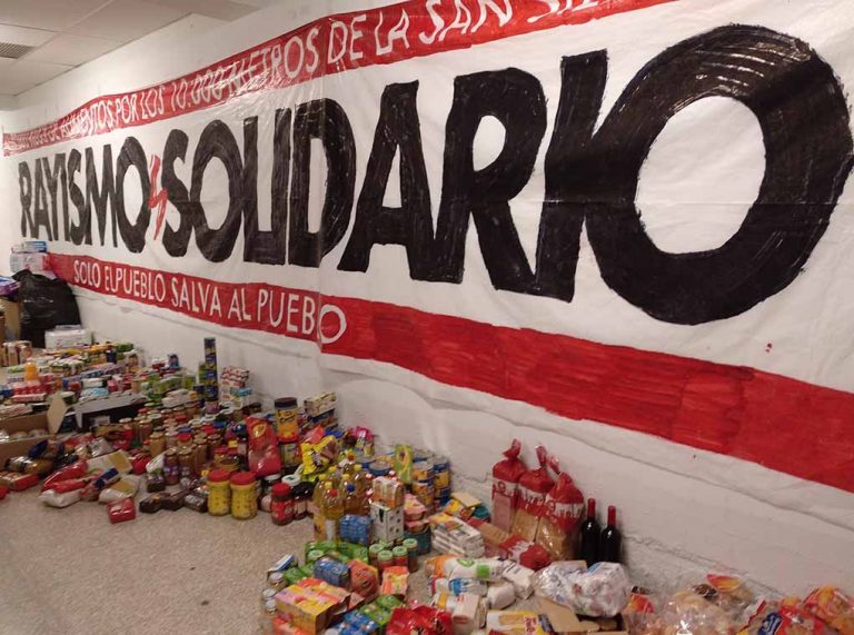 El rayismo volvió a mostrar su solidaridad