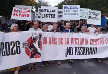 Una marcha recorrió Vallecas para homenajear a los madrileños que defendieron la capital en 1936